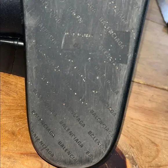 Balenciaga Rise Black Platform Slide Slides Size 40 (10) - Picture 11 of 12